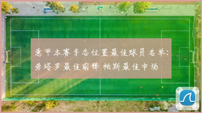 意甲本赛季各位置最佳球员名单:劳塔罗最佳前锋 帕斯最佳中场